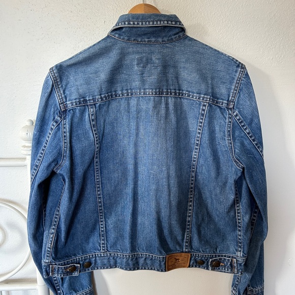 Ralph Lauren Blue Denim Jean Jacket 100% Cotton Women’s Large Size L Pockets! - Picture 2 of 4